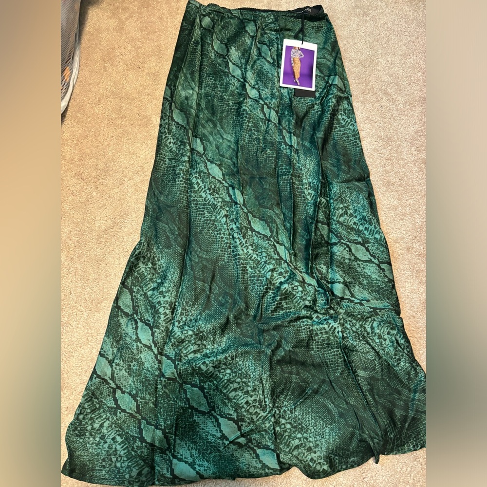 The Andamane green leopard skirt NWT - purchased at intermix